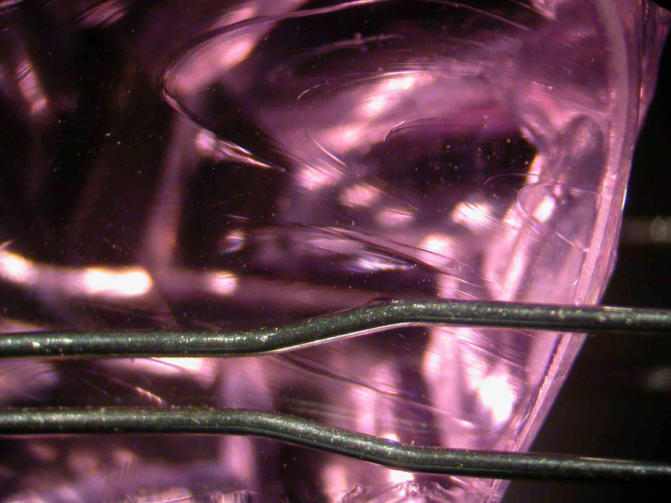 Gem Knowledge: What is Artificial Glass Paste in Antique Jewellery - Artificial Glass Paste - PASTE Swirl Inclusions 5874 PD