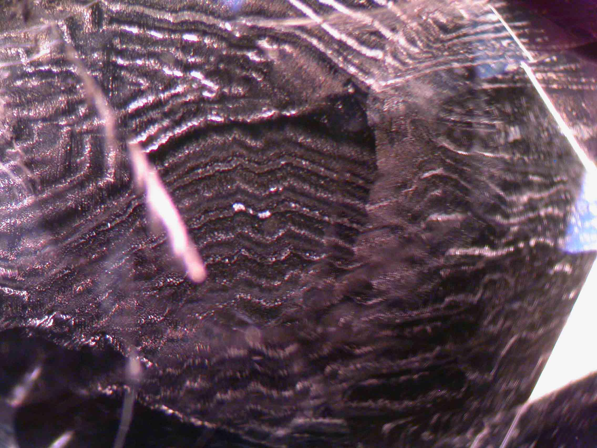 Gemmology Insights: Once in a Lifetime Inclusions for Gemmologists - Inclusions,gemstones - Quartz Amethyst Tiger Stripe Inclusion 6480 PD