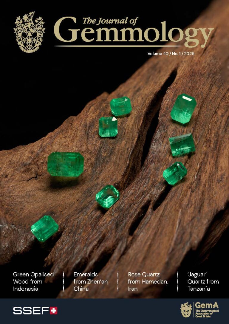 The Journal of Gemmology Archive - The Journal of Gemmology Archive - Cover JoG2026 40 1